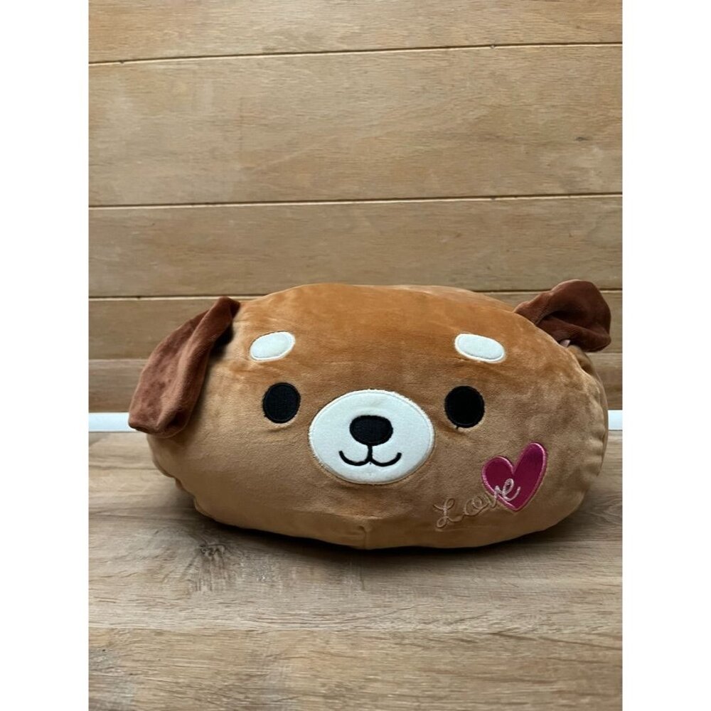 VHTF EUC Squishmallow Stackable Duffy Love Brown Dog Puppy Plushy Sam Stuffed An